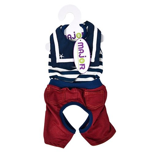 Костюм для собак MAJOR Тельняшка 20см