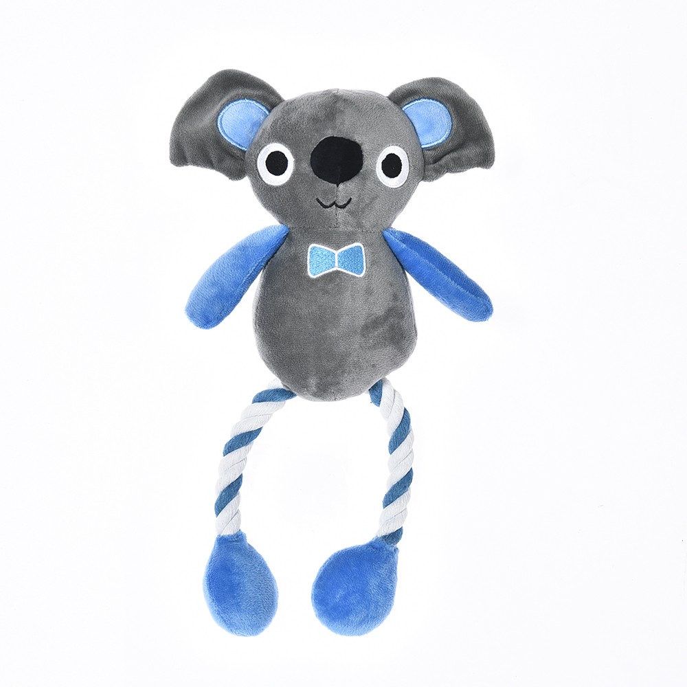 цена Игрушка для собак Foxie Koala с веревочными ногами 38x20см