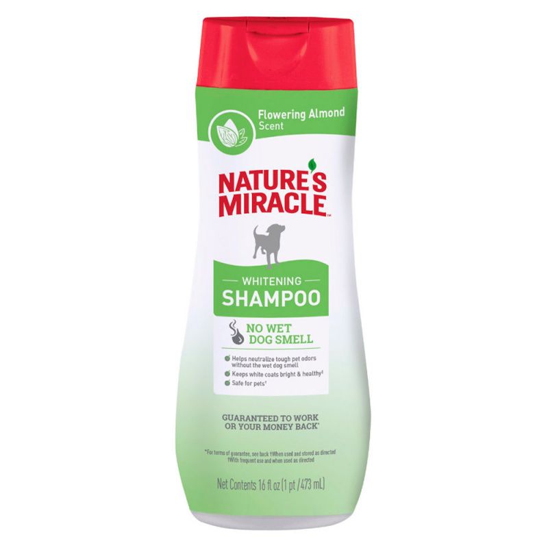 Шампунь для собак 8 in 1 NATURES MIRACLE Whitening Odor Control для белых собак 473мл