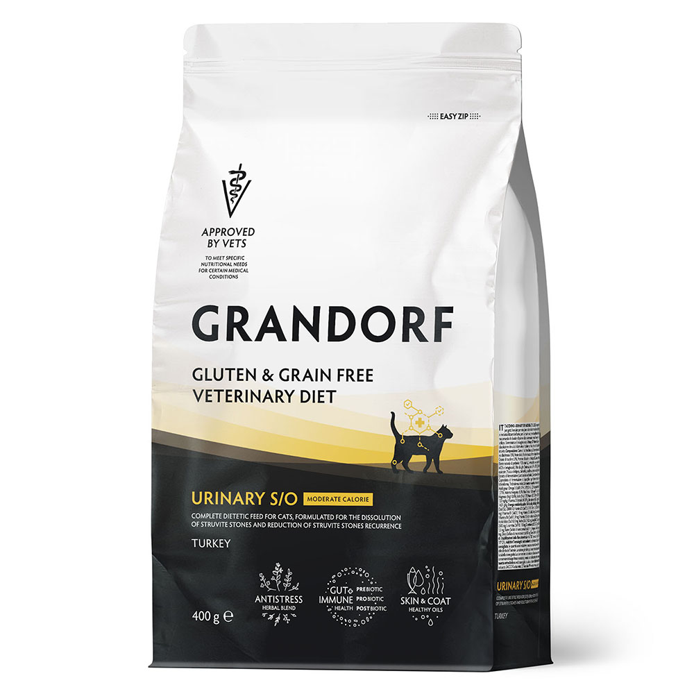 Корм для кошек GRANDORF VET ERINARY DIET Cat Urinary SO Moderate Calorie сух 400г 1121₽