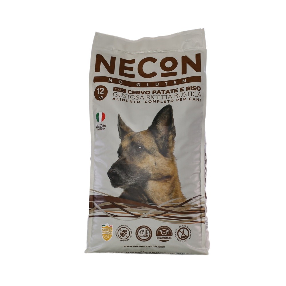 Корм для собак NECON с олениной сух. 12кг корм для собак necon для пожилых и для поддержания оптимального веса со свининой и рисом сух 12кг