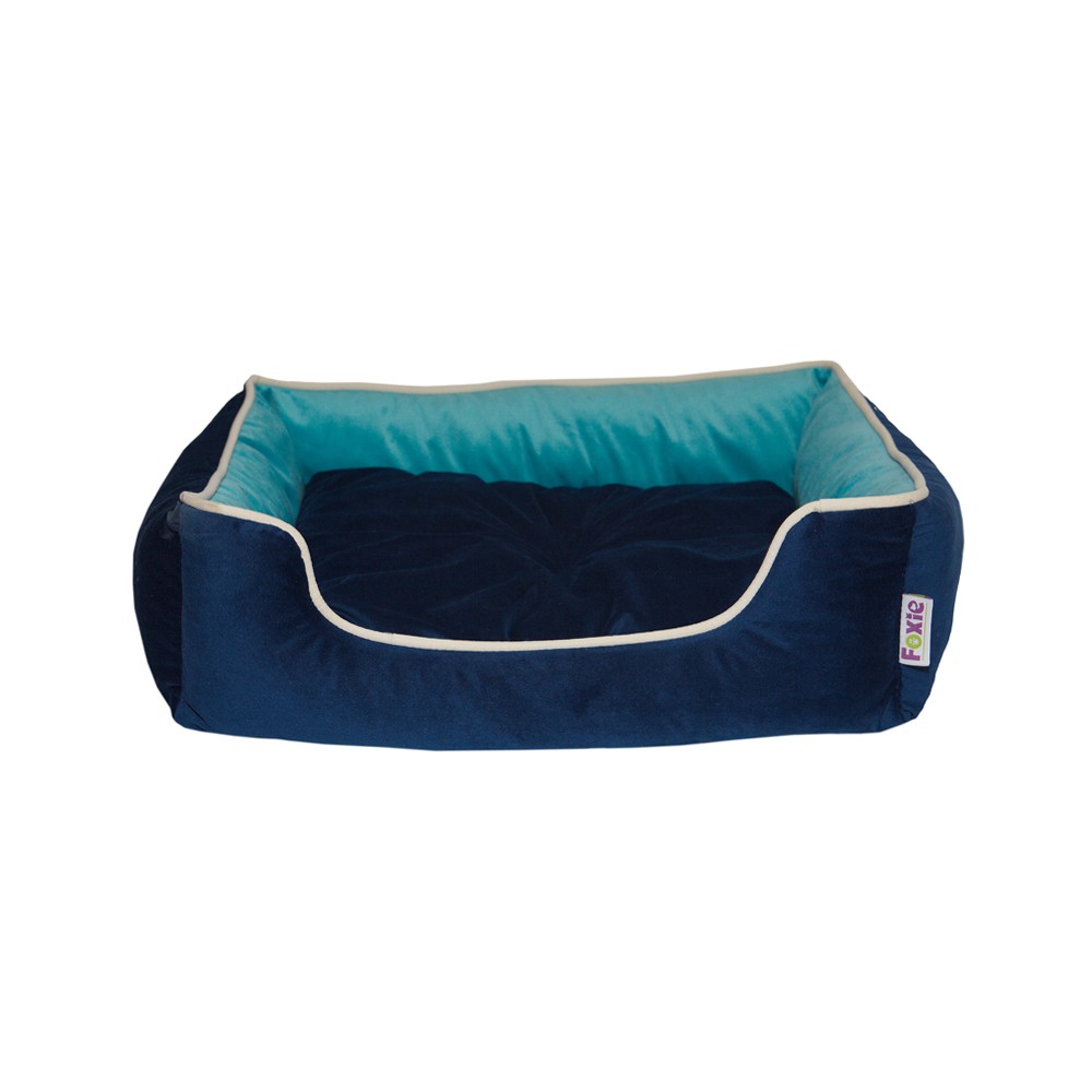 Лежак для животных Foxie Cream Azure 90x80см лежак для животных foxie geometry stripes 52x41х10см бирюзовый