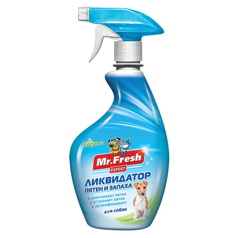 Спрей Ликвидатор 3в1 для уборки за собаками Mr.Fresh Expert 500г