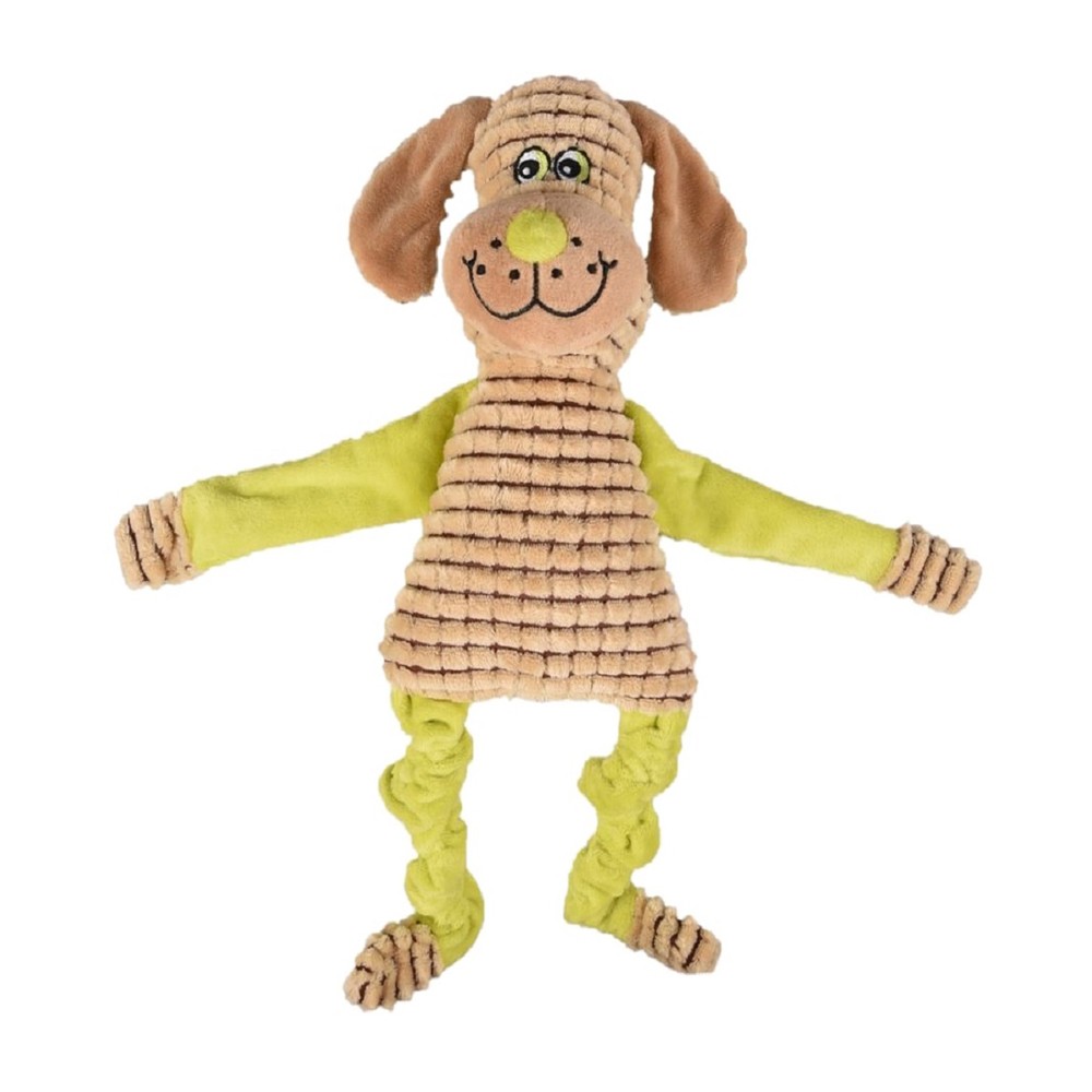 Игрушка для собак FLAMINGO Sonay Собака с пищалкой и хрустом 38см игрушка для собак собака с пищалкой цвет коричневый 13см