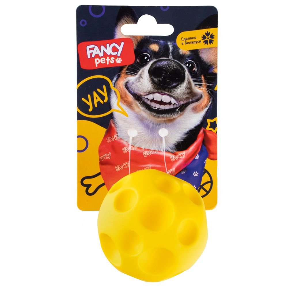 Игрушка для животных FANCY PETS Мячик Сырник игрушка для собак fancy pets мячик на веревке