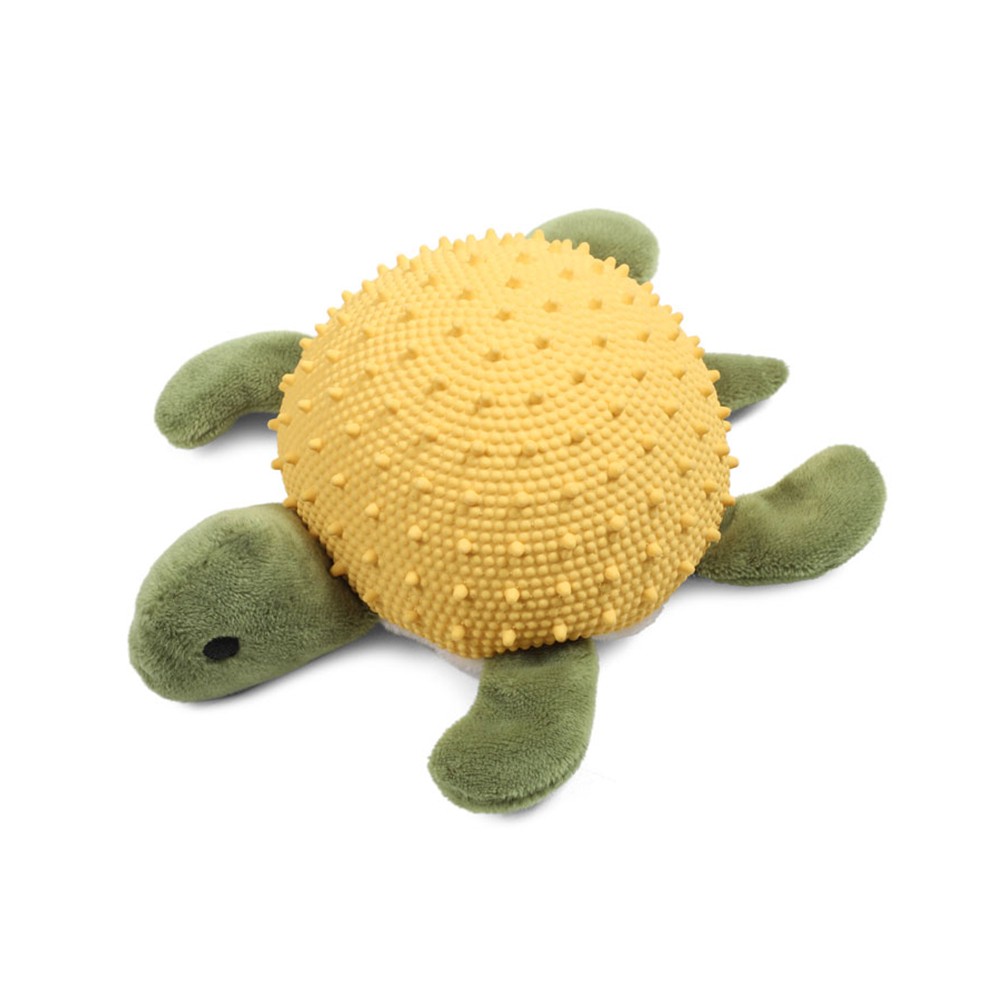 triol игрушка для собак мягкая лягушонок 180мм цвет зеленый белый желтый Игрушка для собак TRIOL мягкая Черепашка, 120мм