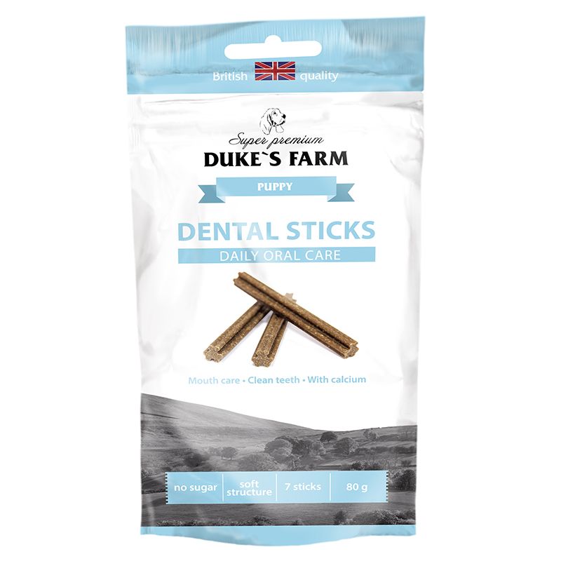 Лакомство для щенков DUKE'S FARM Dental sticks puppies 80г