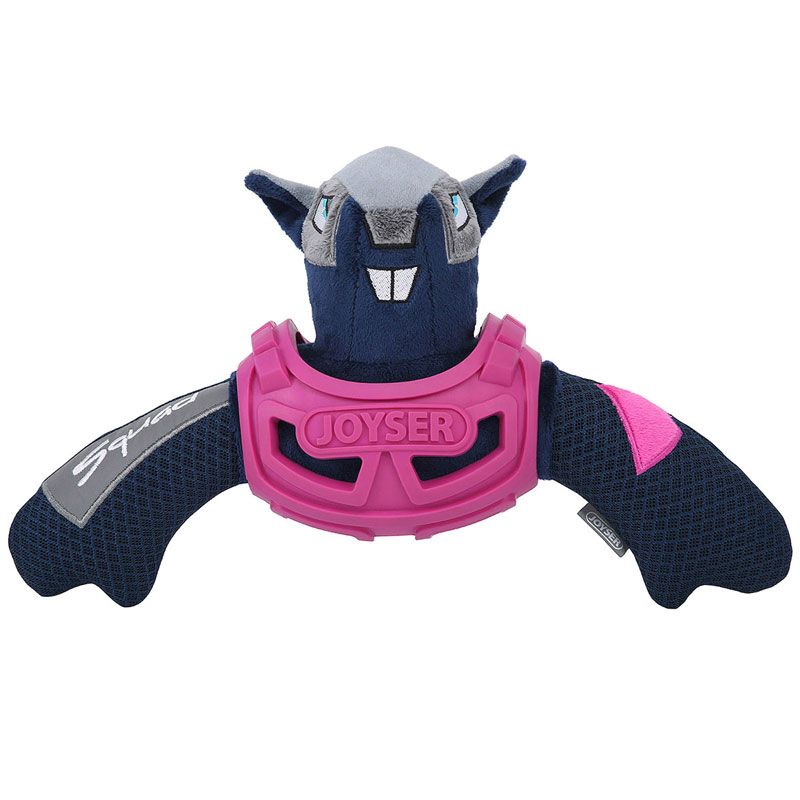 Игрушка для собак JOYSER Squad Белка J-Rell в броне с пищалкой M/L розовая, 32см
