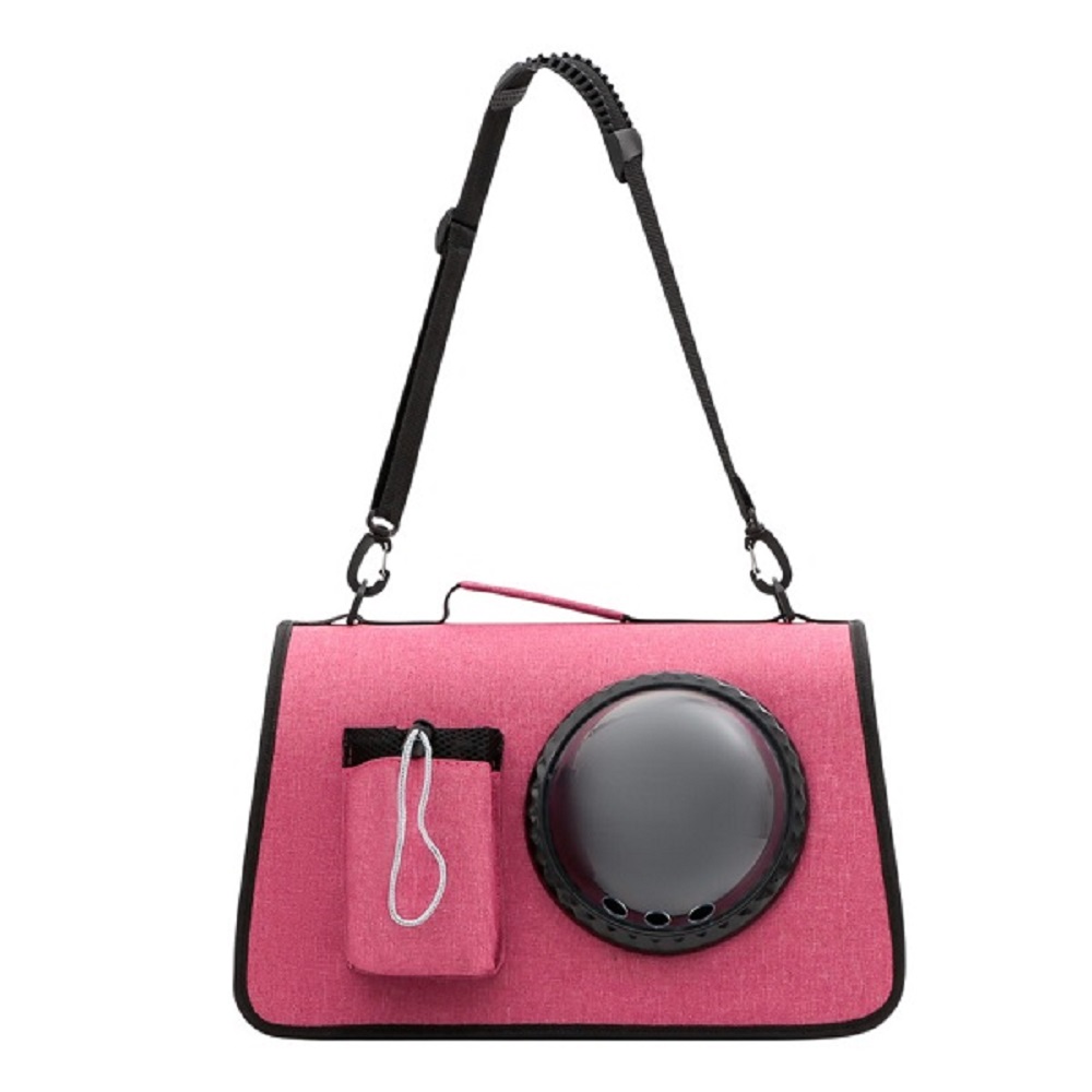 Сумка-переноска для животных Пижон с органайзером и иллюминатором розовая 43х24х28см 2400₽