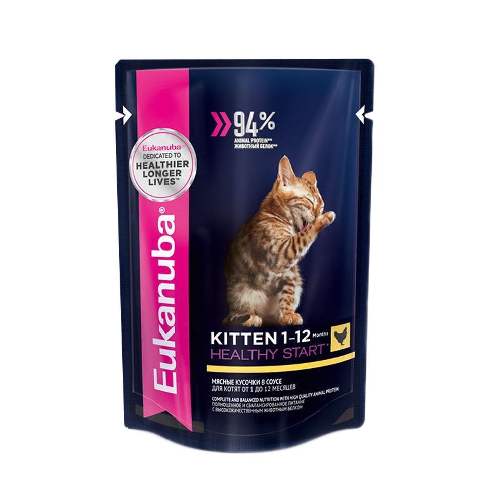 Корм для котят Eukanuba Healthy Start пауч 85г 105₽