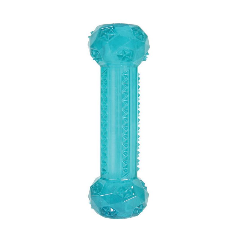 Игрушка для собак ZOLUX Хрустящая палочка термопластичная резина бирюзовая 15см игрушка для собак zolux мяч термопластичная резина малиновая 7 5см