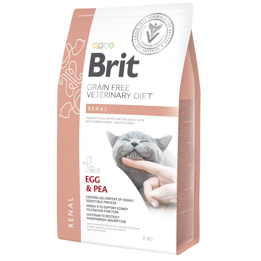 Корм для кошек Brit VDC Renal беззерновая диета при заболеваниях почек сух. 2кг