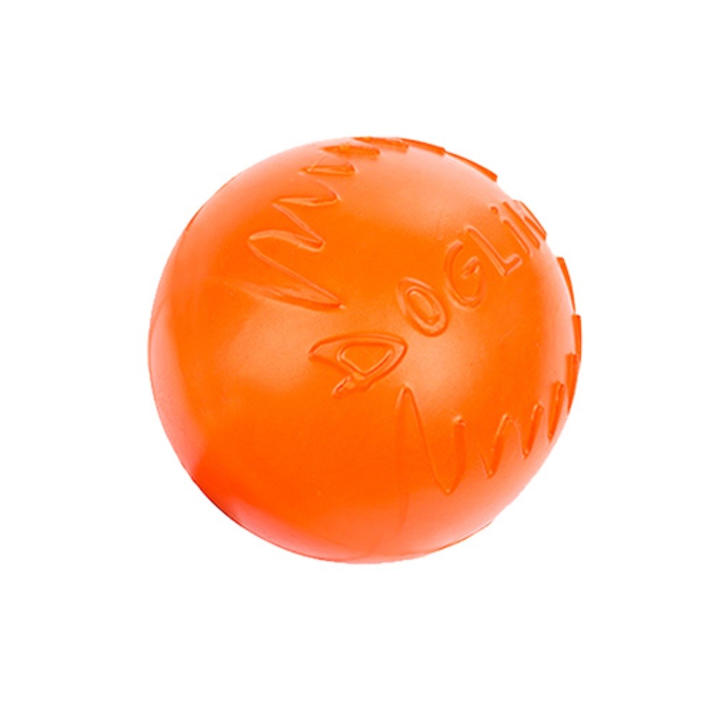 игрушка для собак doglike мяч броник средний с ручкой оранжевый черный Игрушка для собак DOGLIKE Мяч малый с этикеткой (Оранжевый)