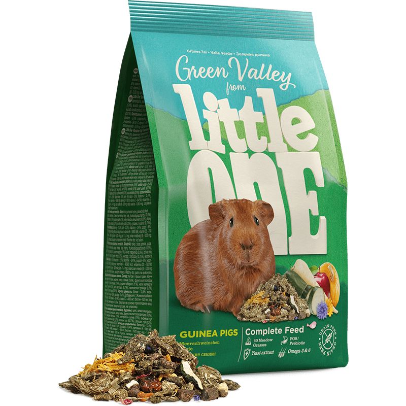 цена Корм для грызунов Little one Зеленая долина из разнотравья для морских свинок 750г