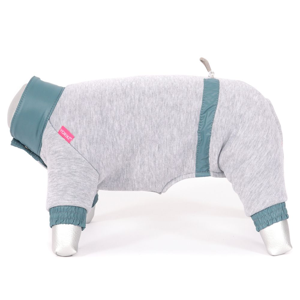 Комбинезон для собак YORIKI Футер с начесом унисекс р. L футболка для собак yoriki коты унисекс размер l