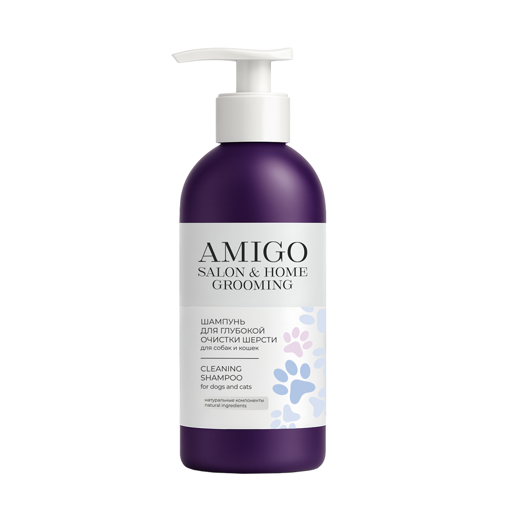 Шампунь AMIGO для глубокой очистки шерсти собак и кошек 300мл 517₽
