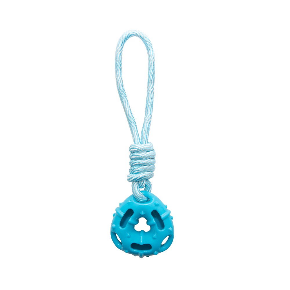 Игрушка для собак TRIOL Пончик с веревкой, термопластичная резина 80-290мм