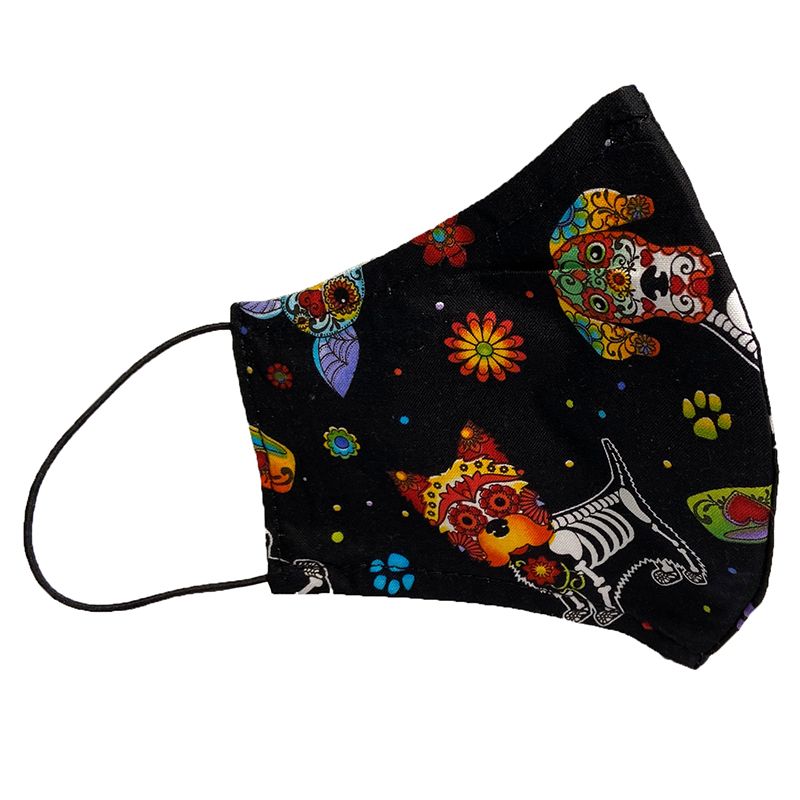 Маска Pride защитная (для людей) многоразовая двухслойная Крейзи дог, размер S,M