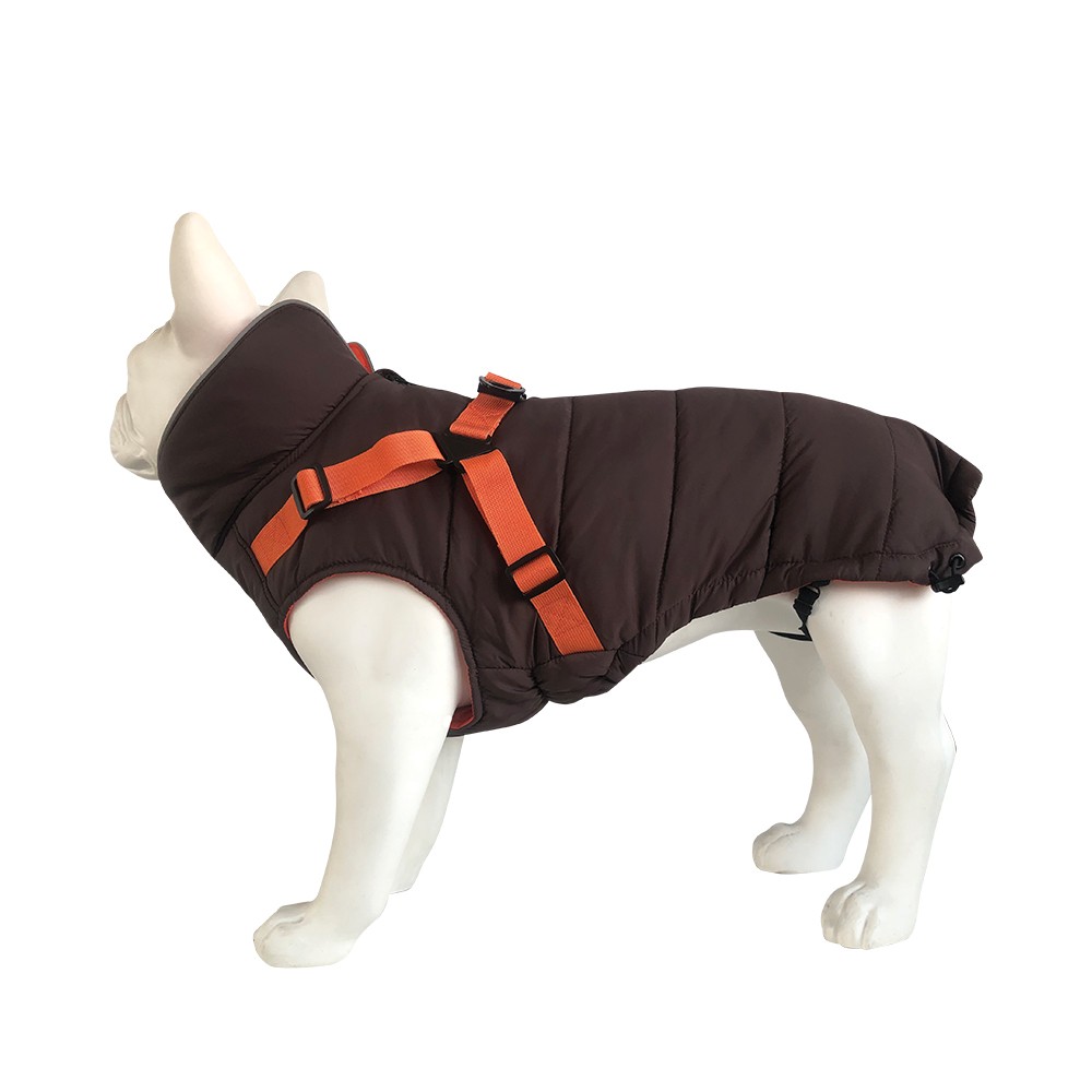 Попона для собак TRIOL Outdoor утепленная со шлейкой "Active" 3XL, коричневая, размер 50см
