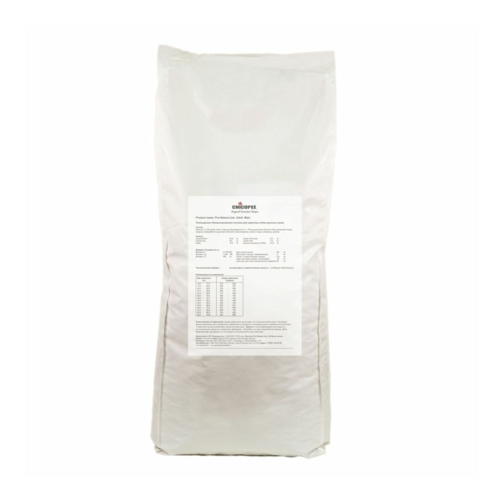 Корм для собак Chicopee Pro Nature Line Adult Salmon and Rice лосось с рисом сух. 20кг