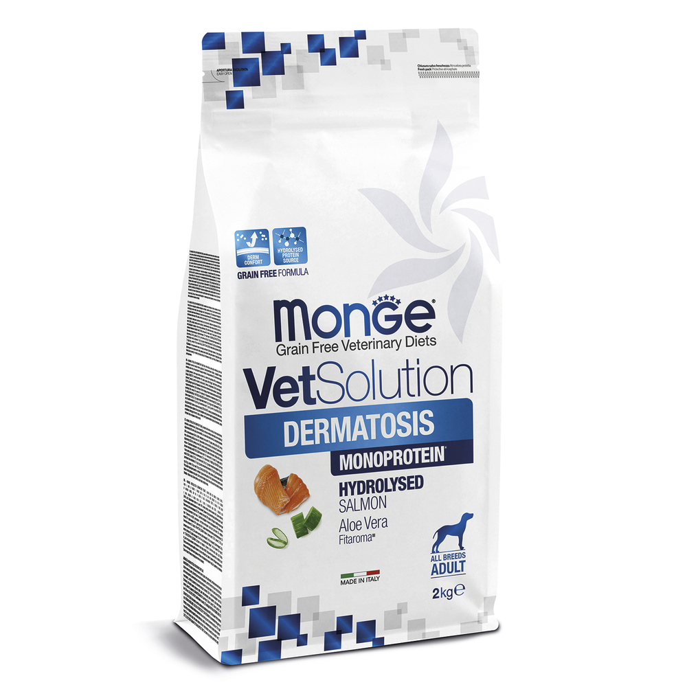 Корм для собак Monge VetSolution Dermatosis с чувствительной кожей сух. 2кг