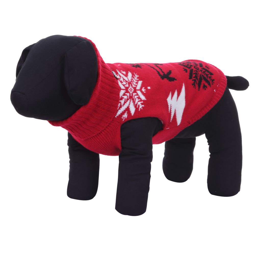 Свитер для собак RUKKA Pets Merry красный р-р XS свитер для собак rukka pets merry красный размер m