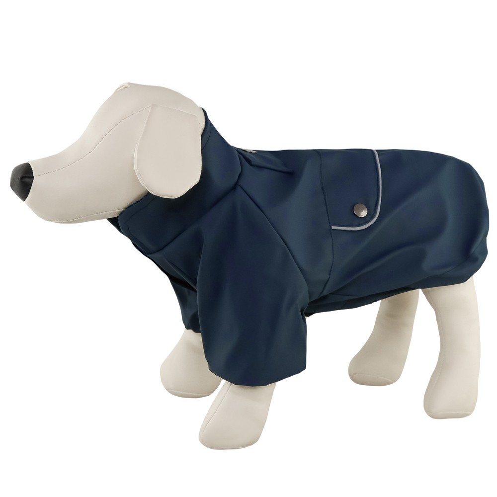 Дождевик-куртка для собак Не Один Дома Макинтош, синий, XL, длина спинки - 45см