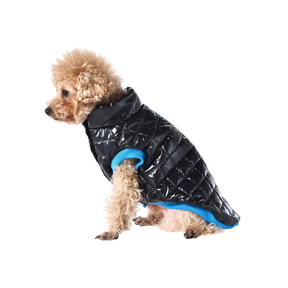 Жилет для собак Foxie Gloss XL (длина спины 45см, обхват груди 62-68см) черный монэ куртка жилет на кнопках одежда для собак утепленная для кошек размер xl обхват груди 46 см красная