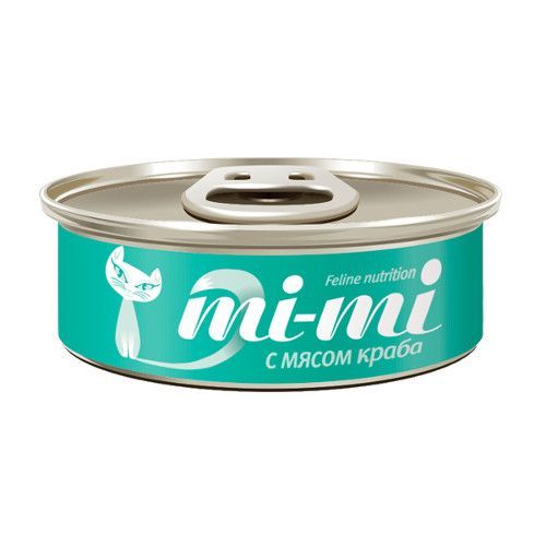 Корм для кошек Mi-mi Кусочки в желе краб конс.80г mi bellumi mi bellumi ароматизатор для помещения mang