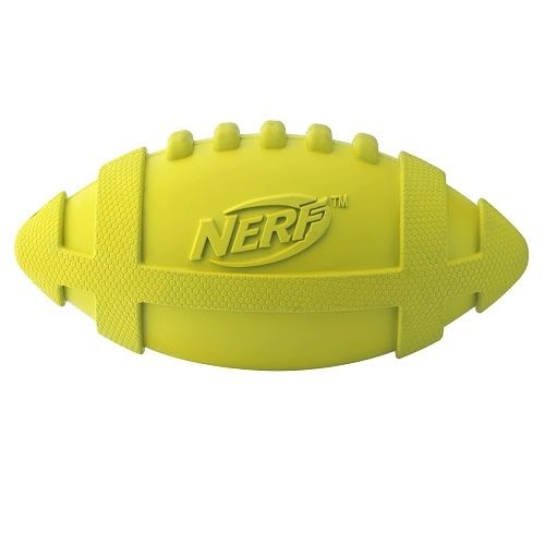 цена Игрушка для собак NERF Мяч для регби пищащий 17.5см