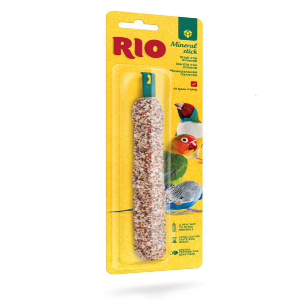 Минеральная палочка для птиц RIO Mineral Stick минеральная смесь rio для всех видов птиц 520 г