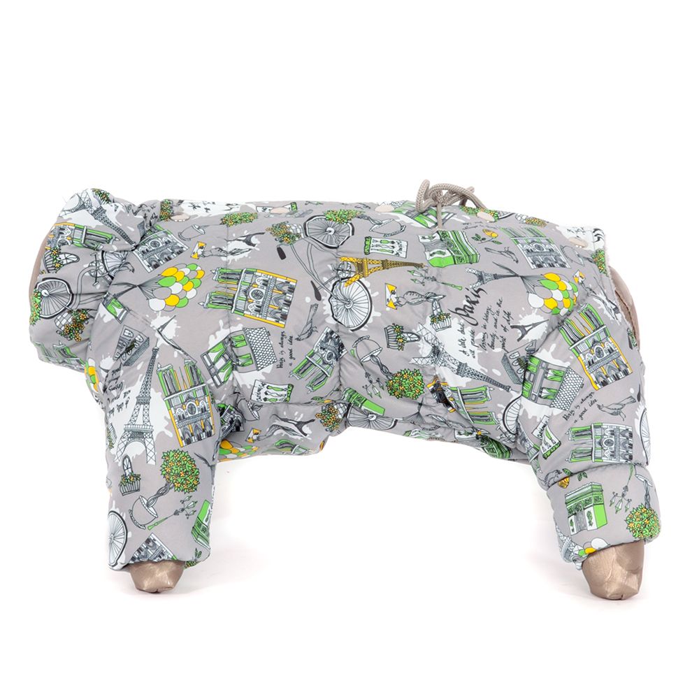 Комбинезон для собак YORIKI Дутик принт мальчик р. M, 24см