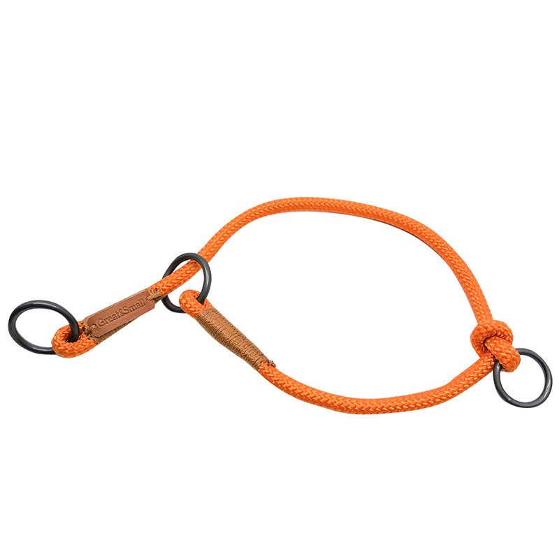 цена Ошейник для собак Great&Small Rope 9х450мм оранжевый