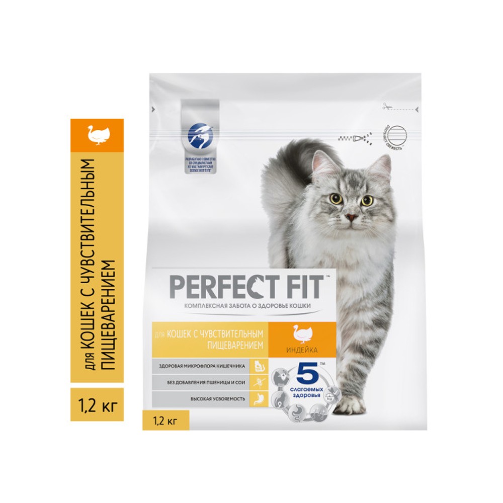 Корм для кошек PERFECT FIT для стерилизованных курица сух. 1,2кг корм для кошек perfect fit для стерилизованных курица сух 2 5кг