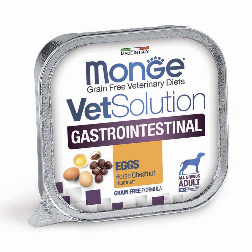 Корм для собак Monge VetSolution Gastrointestinal при заболеваниях ЖКТ ламист. 150г