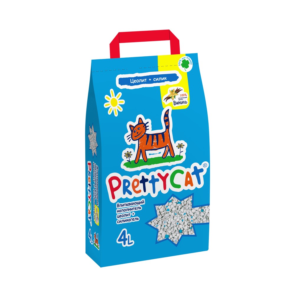 Наполнитель для кошачьего туалета PrettyCat Aroma Fruit (ваниль) впитывающий 2кг prettycat prettycat впитывающий наполнитель с ароматом ванили 2 кг