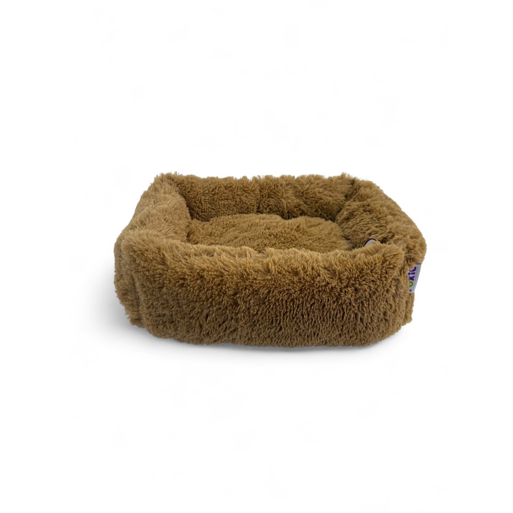 Лежак для животных Foxie Fuzzy cozy 70х60см золотисто-коричневый 2310₽