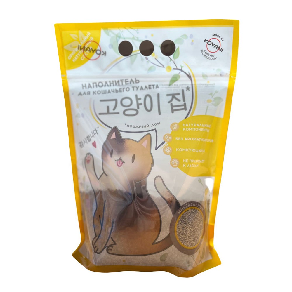 Наполнитель для кошачьего туалета KOYANI минеральный 2,8л