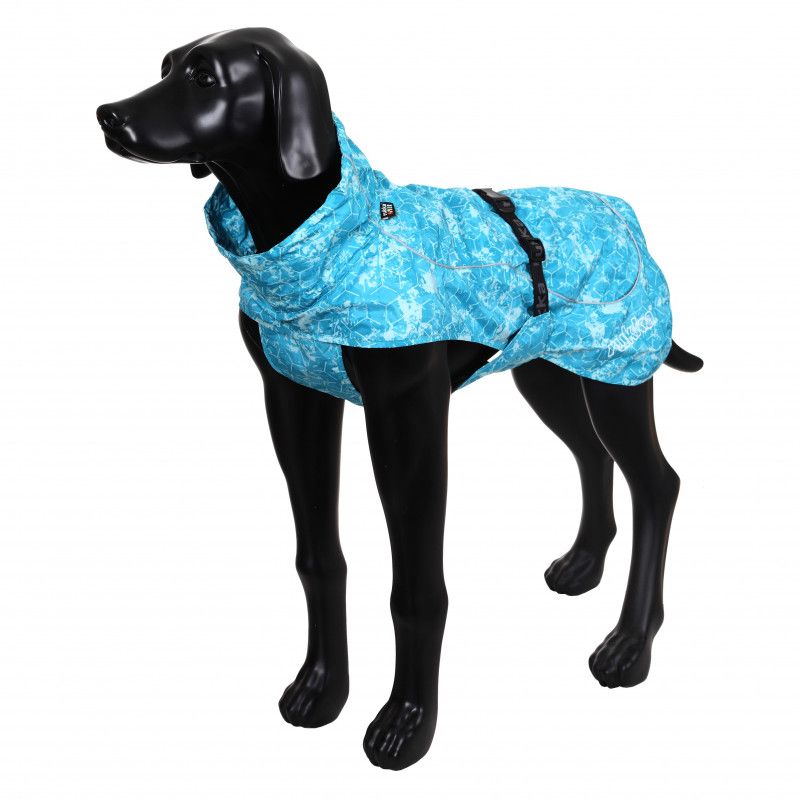 Дождевик для собак RUKKA Drizzle голубой, размер 50 XL дождевик для собак rukka 50 см лайм бирюзовый