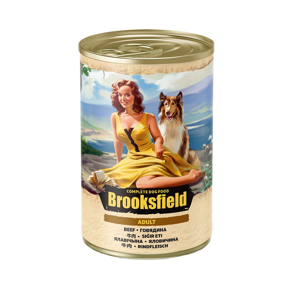 Корм для собак Brooksfield Говядина банка 400г