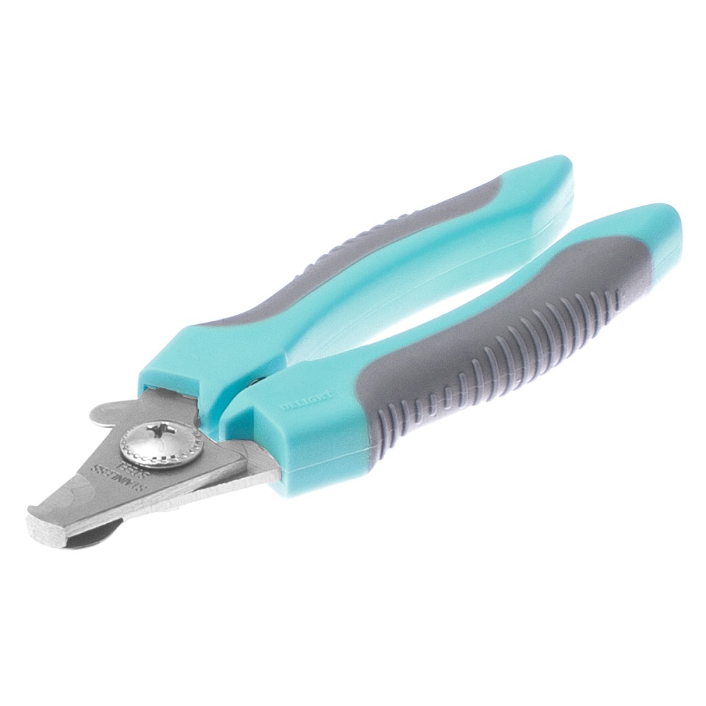 Когтерез-секатор для животных DeLIGHT Aqua малый со стопором 1066₽