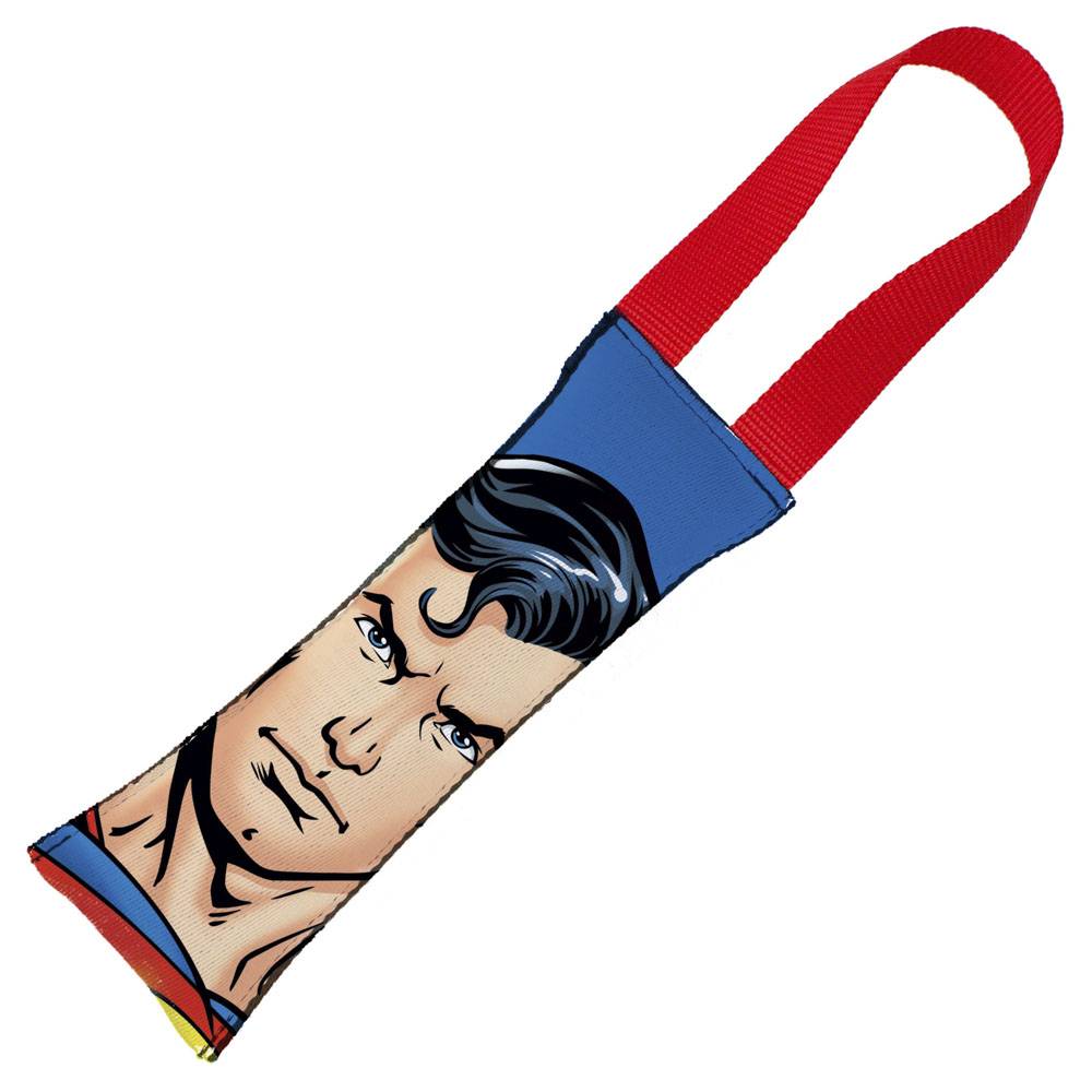 цена Игрушка для собак Buckle-Down Супермен с пищалкой для тренировки мультицвет