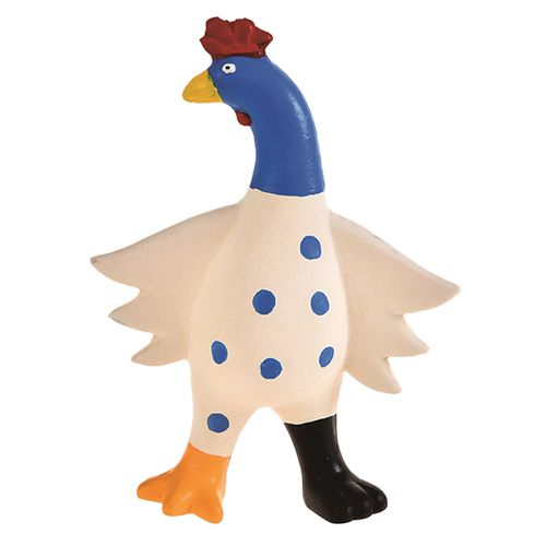 Игрушка для собак Foxie Петух с пищалкой 18,5х13х6,5см латекс синий