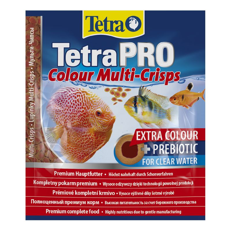 Корм для рыб TETRA PRO Colour корм-чипсы для улуч.окраска декорат. рыб 12г корм для рыб tetra pro energy корм чипсы для всех видов рыб для доп энергии 250мл