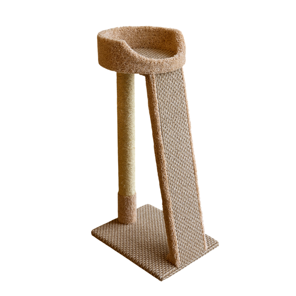 Комплекс для кошек ПУШОК Лея58х46х114см крем и сиена 7990₽