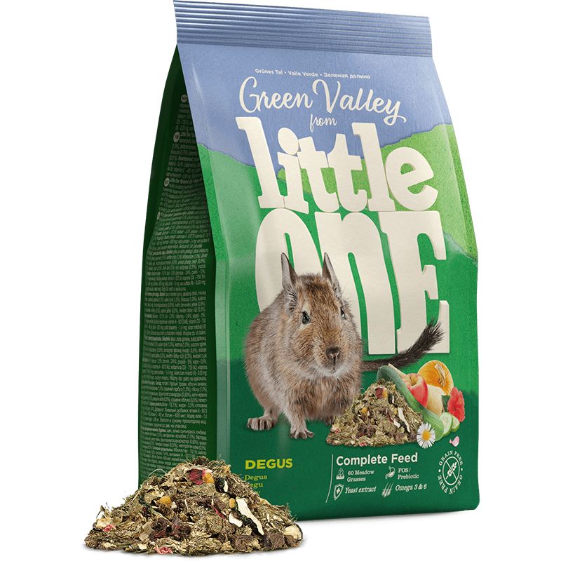 цена Корм для грызунов Little one Зеленая долина из разнотравья для дегу 750г