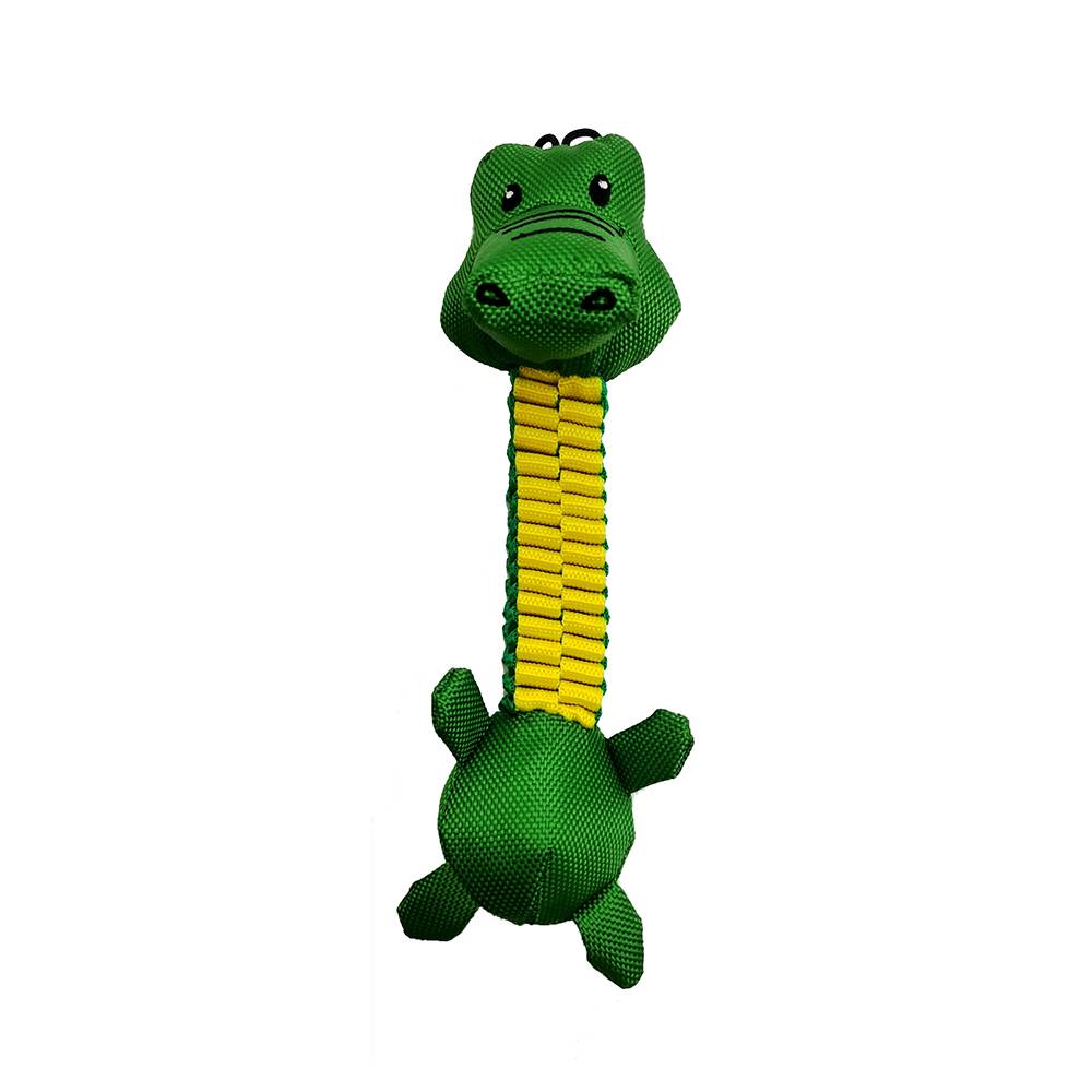 Игрушка для собак CHOMPER Long Крокодил с длинной шеей и пищалками 30см игрушка для собак chomper lodge санта клаус с пищалками плюш 39 см