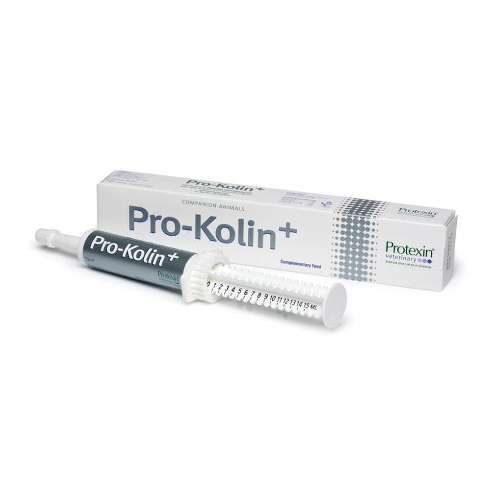 Кормовая добавка PROTEXIN Pro-Kolin 15мл шприц пробиотик гель protexin pro kolin 60 мл 1уп