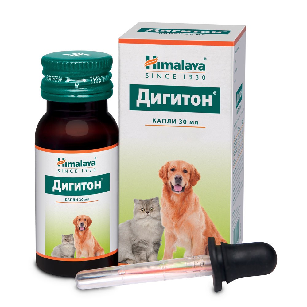 Капли для собак и кошек HIMALAYA Дигитон для пищеварения 30мл