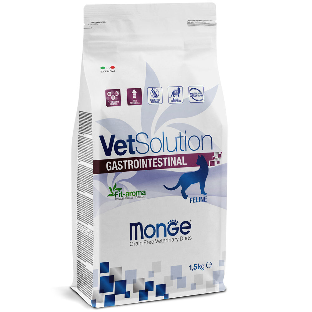 Корм для кошек Monge VetSolution Gastrointestinal при заболеваниях ЖКТ сух 15кг 2750₽